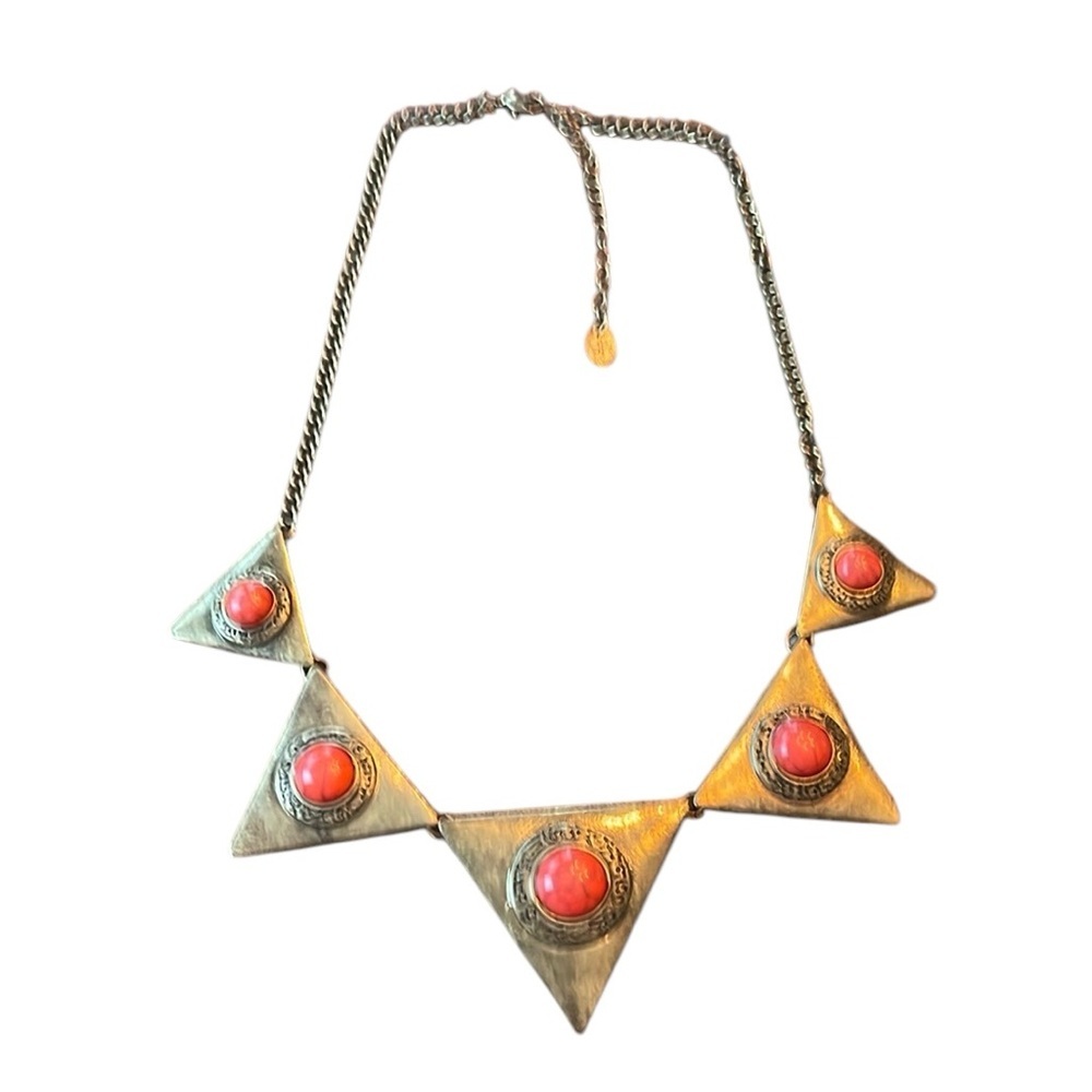 Triangle‎ Shape Rustic Necklace